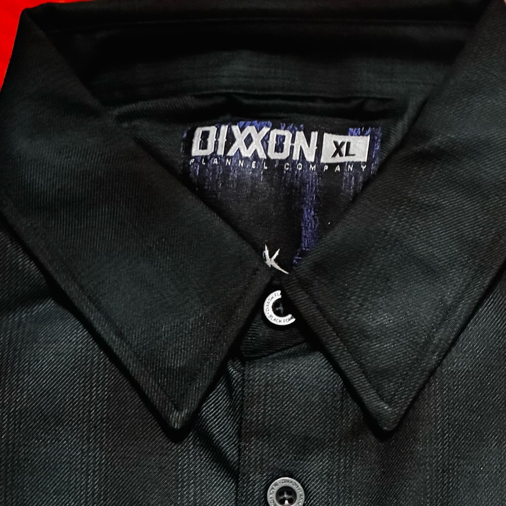 Dixxon Black Florest Flannel, Brand New, Never Worn.